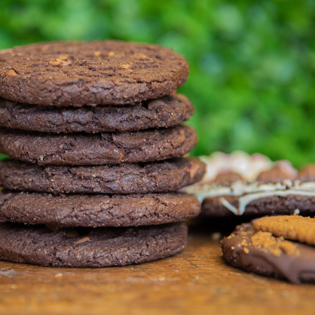 Topped american cookies (chocolade cookies)